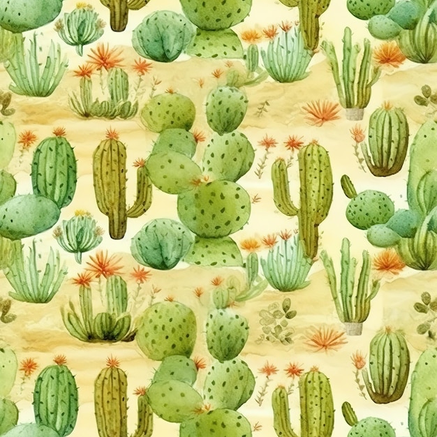 modello di piante di cactus