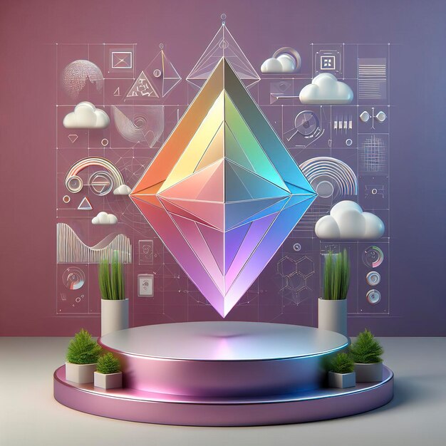 Modello di piattaforma di presentazione del prodotto Prism