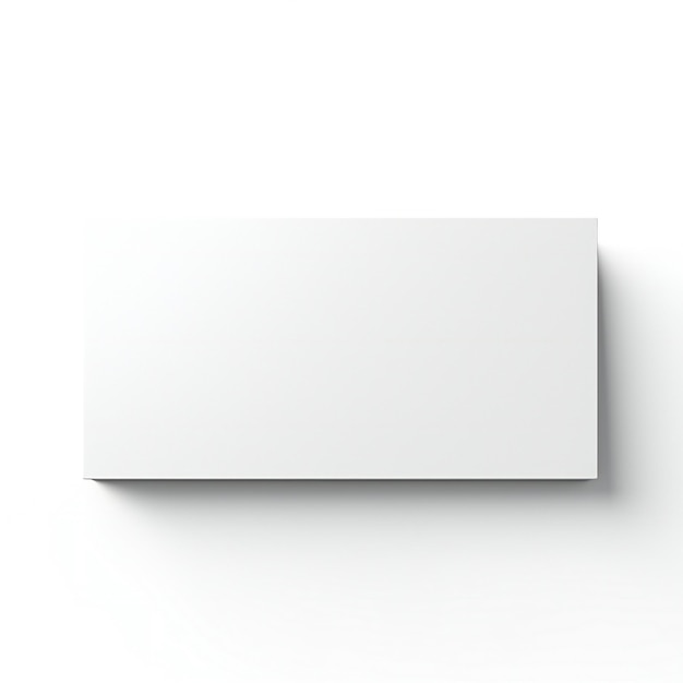 Modello di pila di biglietti da visita bianchi vuoti isolati su sfondo bianco