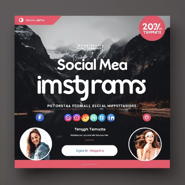 Modello di post Instagram per i social media