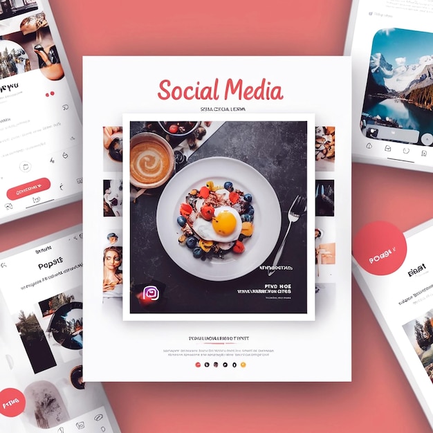 Modello di post Instagram per i social media