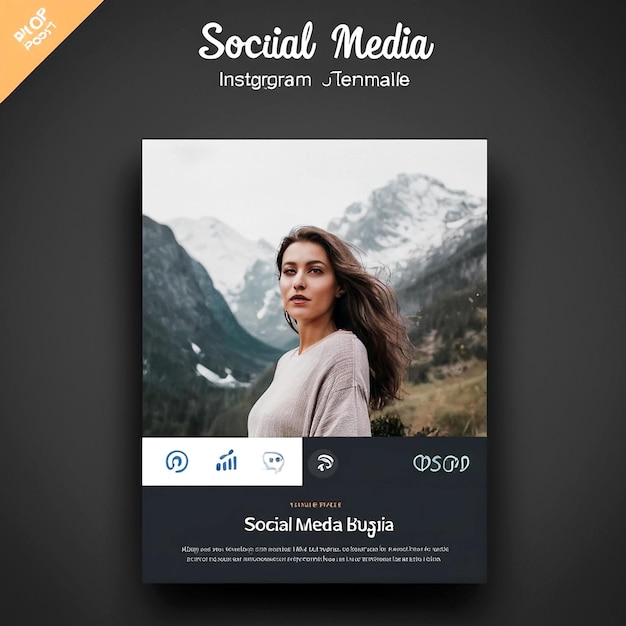 Modello di post Instagram per i social media