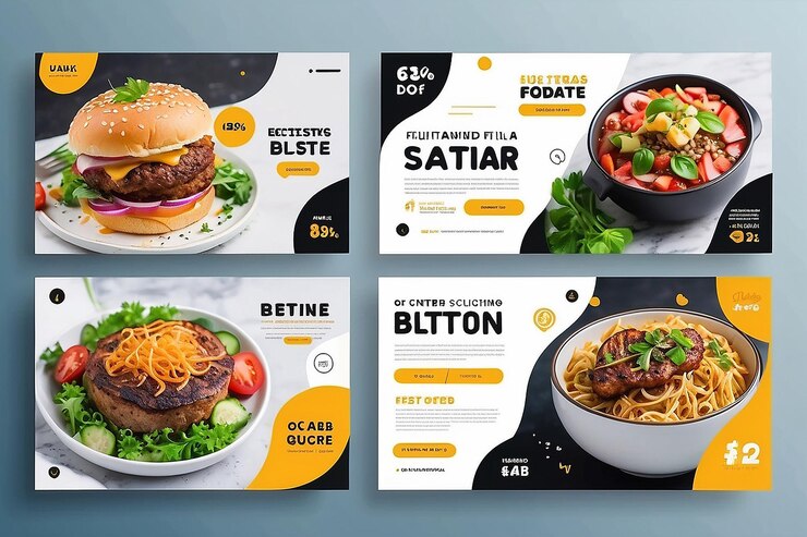 Foto modello di post sui social media alimentare o culinario annunci banner di post social modificabili