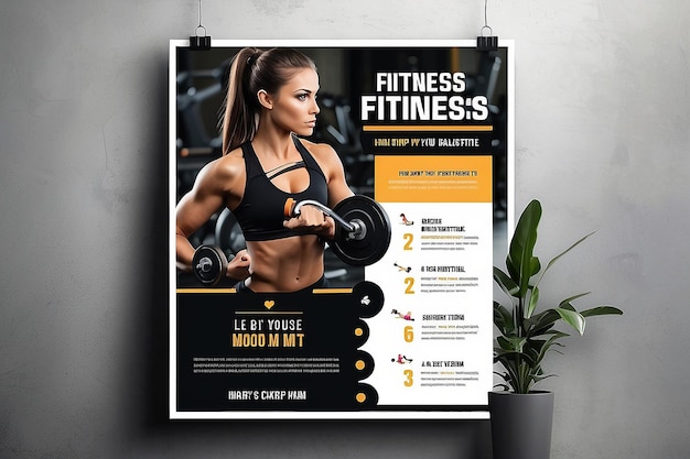 Modello di poster di fitness