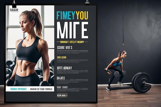 Modello di poster di fitness