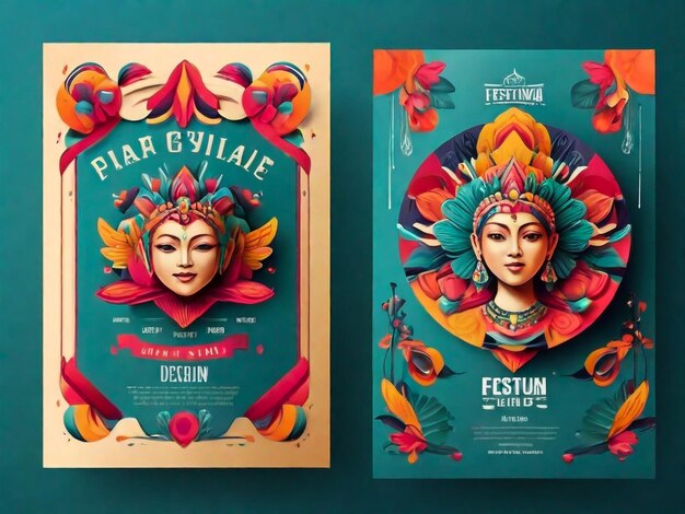 Modello di progettazione del poster del festival