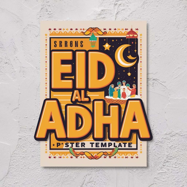 Modello di progettazione del poster di Eid Al Adha