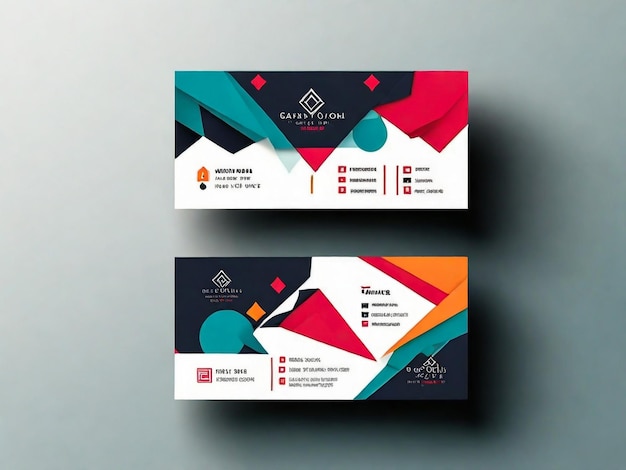 Modello di progettazione di biglietti da visita trendy Elegant Business Card Vector