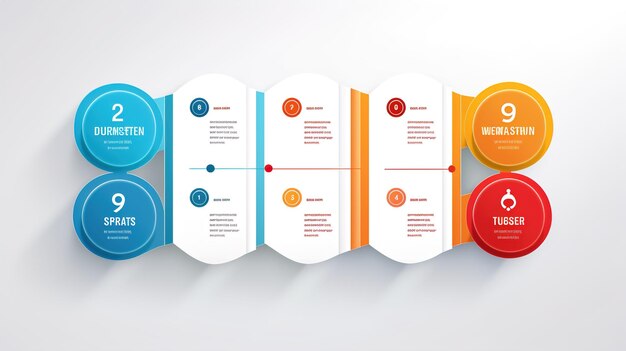 Modello di progettazione di etichette infografiche vettoriali con icone e 4 opzioni o passaggi Può essere utilizzato per presentazioni di diagrammi di processo, layout di workflow, diagramma di flusso di banner, infografo