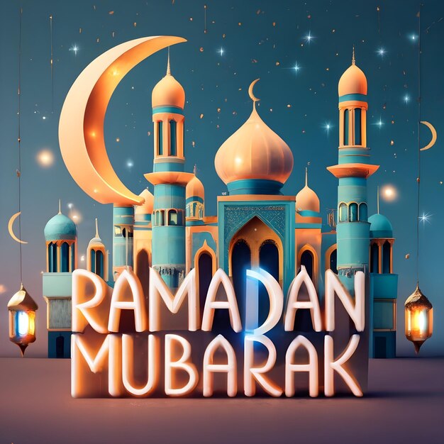 modello di Ramadan mubarak