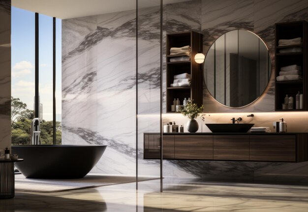 modello di rendering 3D del bagno