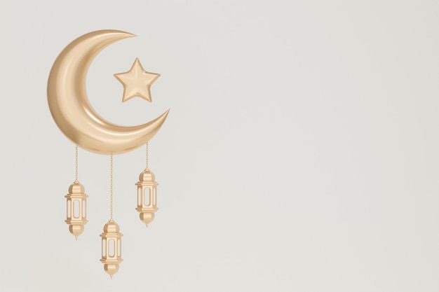 Modello di rendering 3d per decorazioni eleganti