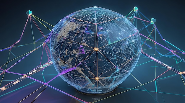 Modello di rete globale olografica