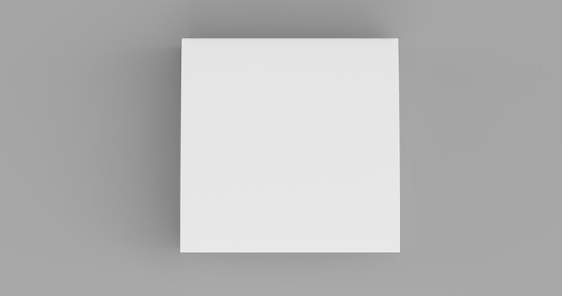 modello di scatola regalo top view 3d render psd mockup