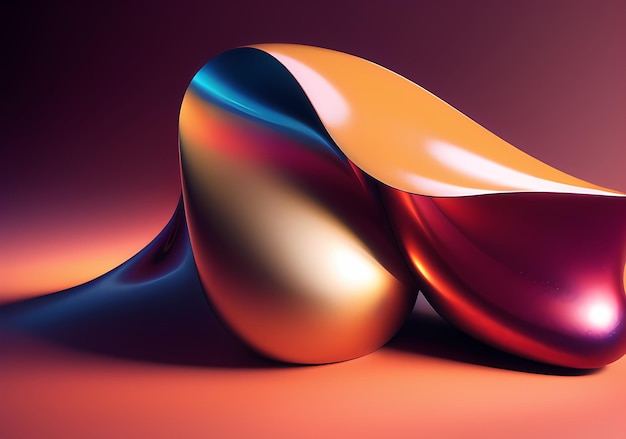 Modello di sfondo astratto futuristico al neon che scorre vibrante colorato