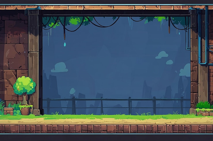 Foto modello di sfondo del gioco di piattaforma