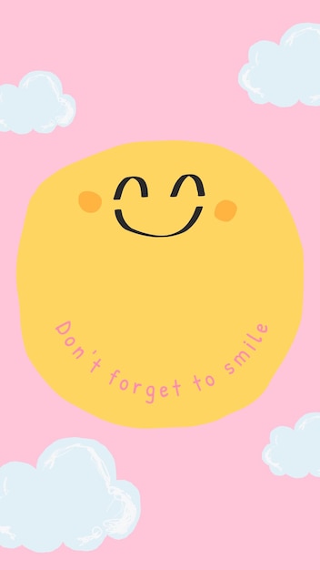 Modello di storia di Facebook con citazione positiva