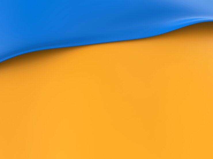 modello di superficie morbida di colori blu e arancioni