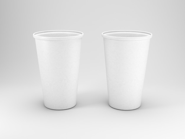 Modello di tazza di plastica