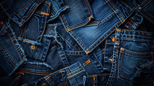 Modello di tessuto denim elegante per jeans alla moda