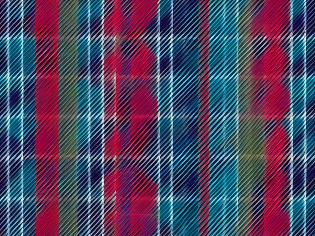 modello di tessuto tartan senza cuciture vettore d'arte 4K stazione d'arte colore acqua sfondo nero