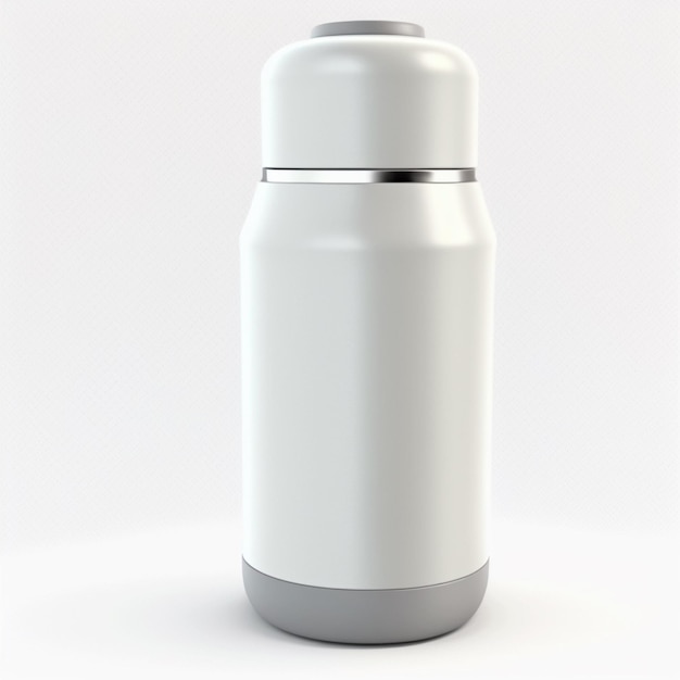 modello di thermos bianco