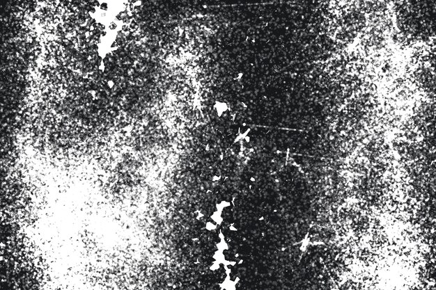 Modello in bianco e nero di lerciume Struttura astratta delle particelle monocromatiche Fondo delle crepe