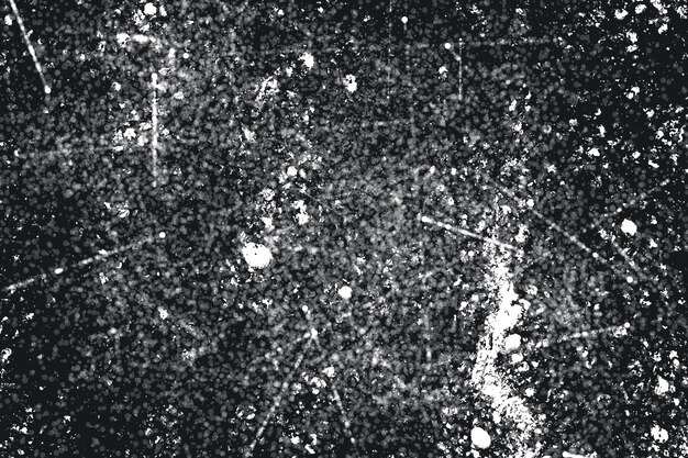 Modello in bianco e nero di lerciume Struttura astratta delle particelle monocromatiche Fondo delle crepe