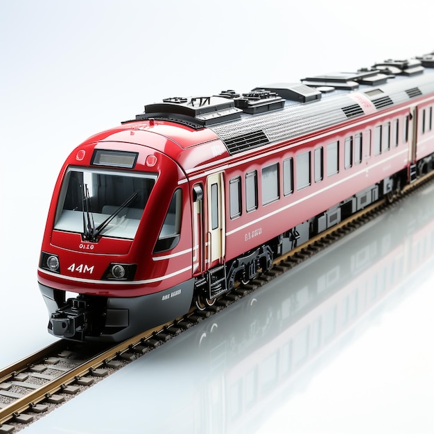 Modello in miniatura 3D di un treno