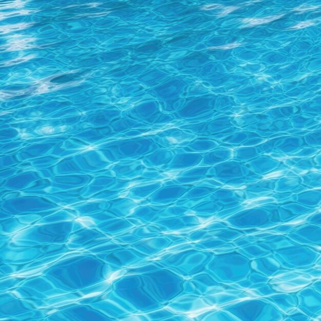 Modello increspato blu di acqua pulita in una piscina