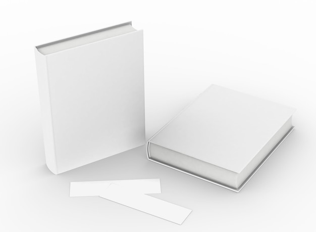 Modello libro vuoto mockup rendering 3D
