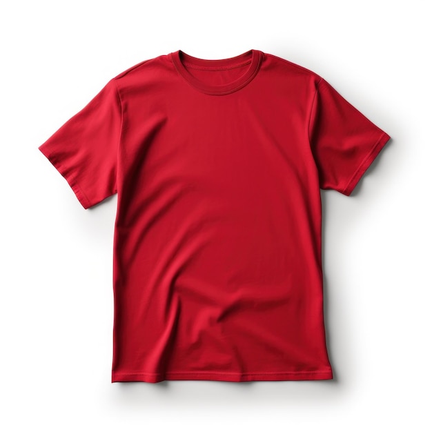 Modello rosso della maglietta isolato
