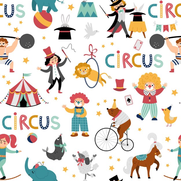 Modello senza cucitura del circo