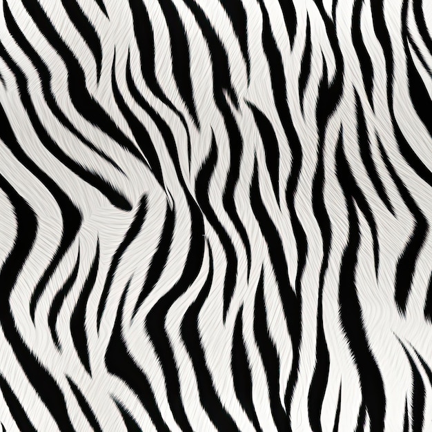 Modello senza cuciture animale trama pelosa sfondo zebra