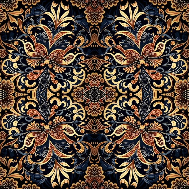 Modello senza cuciture batik tradizionale