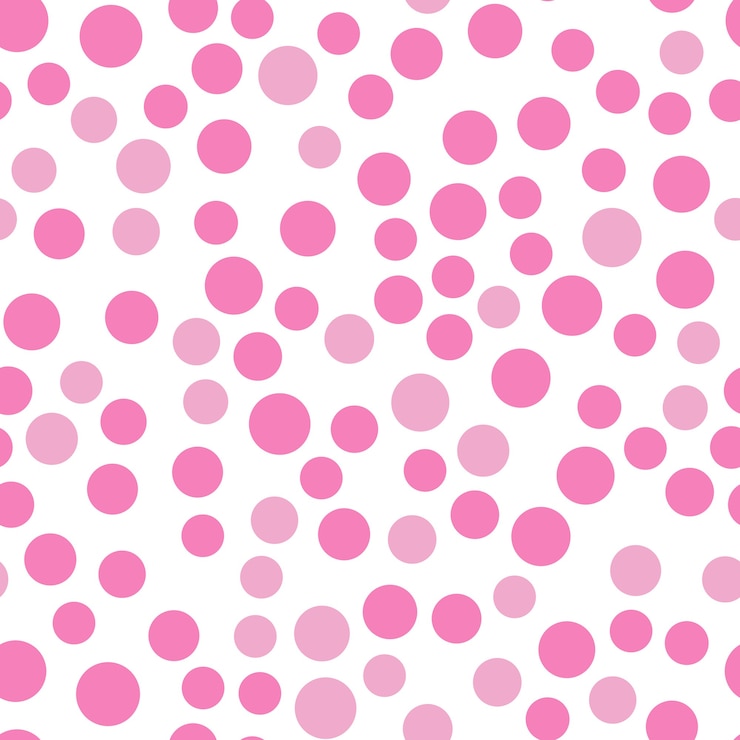 Foto modello senza cuciture cerchi rosa. sfondo semplice. carta da parati con elementi minimalisti. illustrazione vettoriale