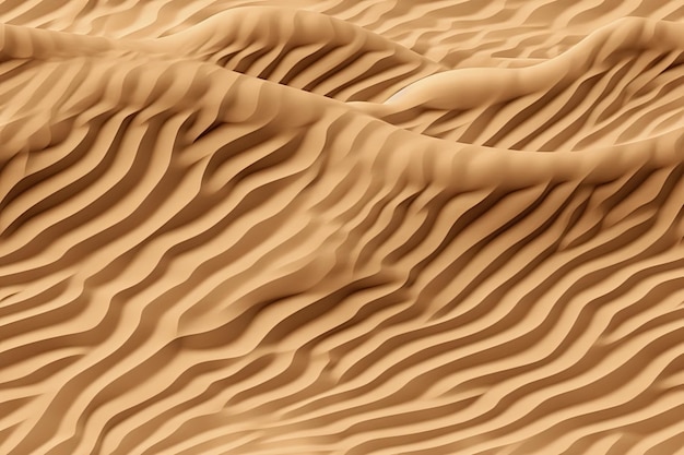 Modello senza cuciture con le dune di sabbia del deserto illustrazione sfondo sfondo design IA generativa