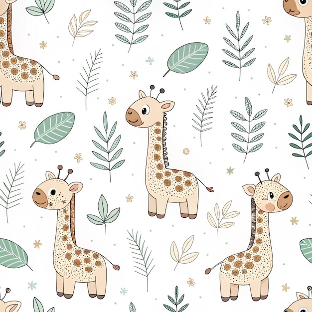 Modello senza cuciture della giraffa