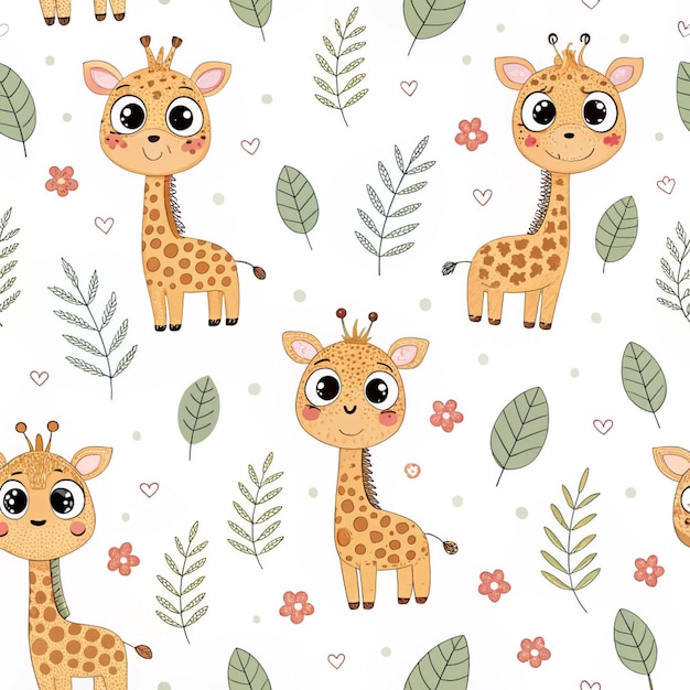 Modello senza cuciture della giraffa