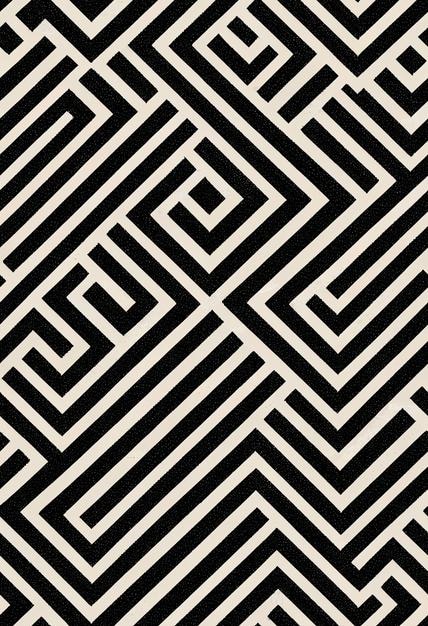 Modello senza cuciture illusorio moiré a forma geometrica 3d illustrato