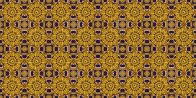 Modello senza cuciture Modello ucraino Giallo blu