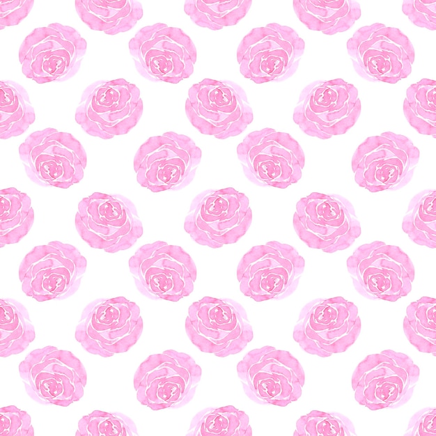 Modello senza cuciture rosa astratto rosa Acquerello disegnato a mano isolato su sfondo bianco Può essere utilizzato per avvolgere i modelli tessili