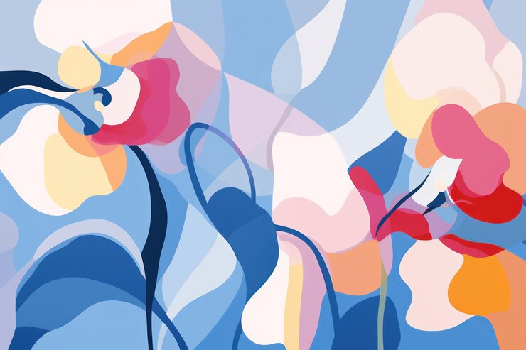 Foto modello senza cuciture sfondo colorato con forme geometriche pastello