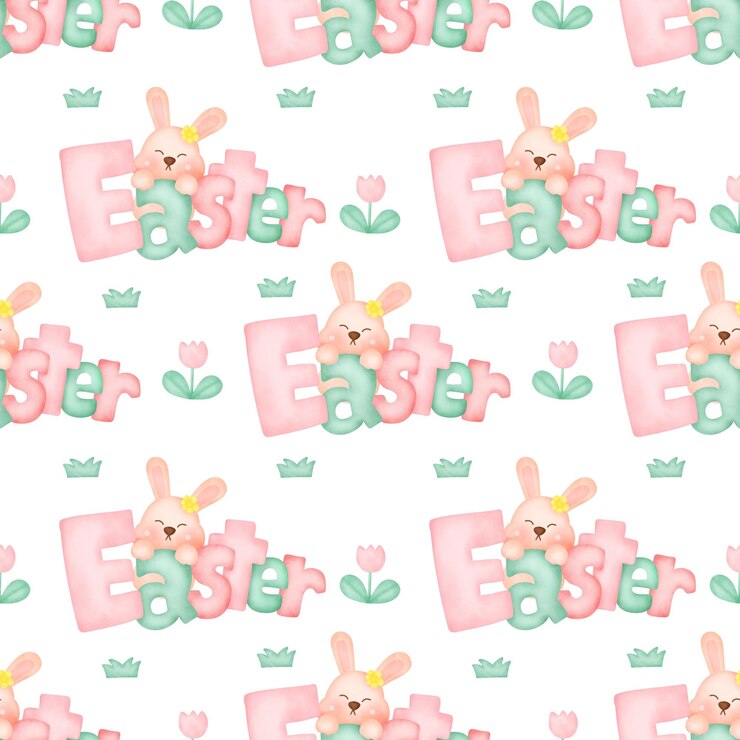 Modello senza cuciture sveglio del giorno di Pasqua