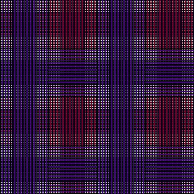 Modello senza cuciture viola e rosso tartan Check Plaid Pattern sfondi illustrazione rustica