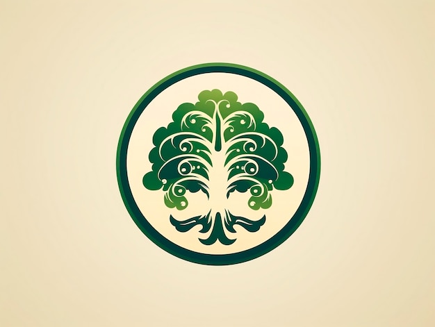 Modello vettoriale di progettazione del logo dell'albero Icona concettuale del logotipo dell'albergo verde