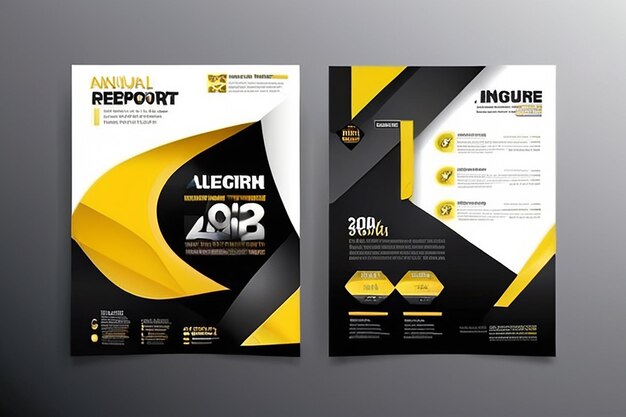 Modello vettoriale di riassunto aziendale per brochure AnnualReport Magazine Poster Corporate Presentation Portfolio