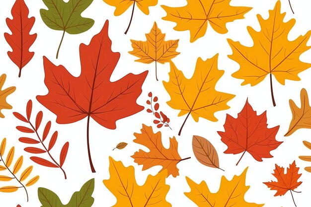 modello vettoriale Foglie d'autunno foglie d'acero asciutte foglied'acero foglie di autunno