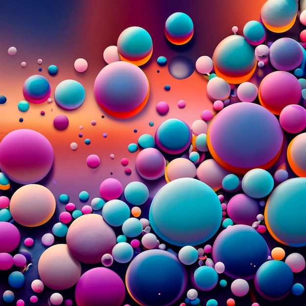 Modello vettoriale rosa scuro con forme di bolle AI_Generated