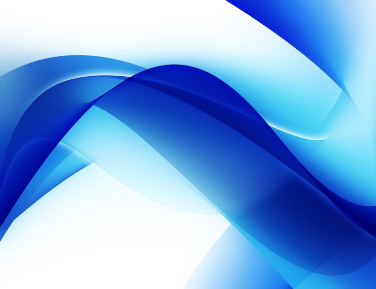 Photo modern background with blue abstract smooth lines